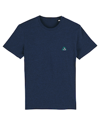 Classic T-shirt Black Heather Blue